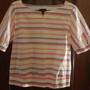 Striped J Crew crop top